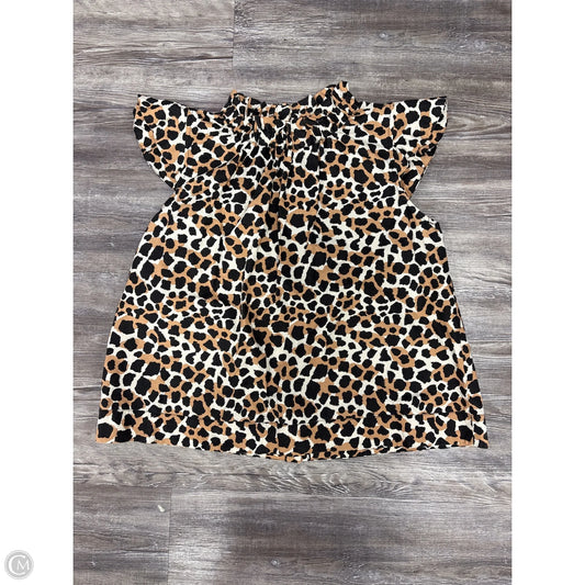 Top Short Sleeve By Sea New York In Animal Print, Size: L