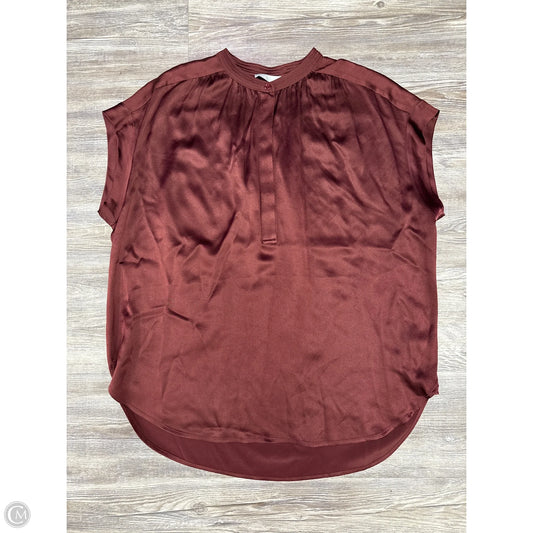 Top Short Sleeve By Vince In Red, Size: L