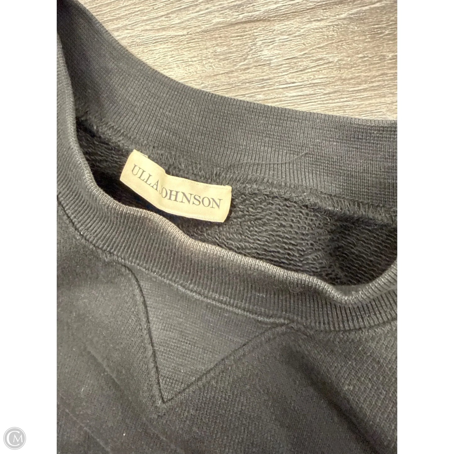 Sweatshirt Collar By Ulla Johnson In Black, Size: L