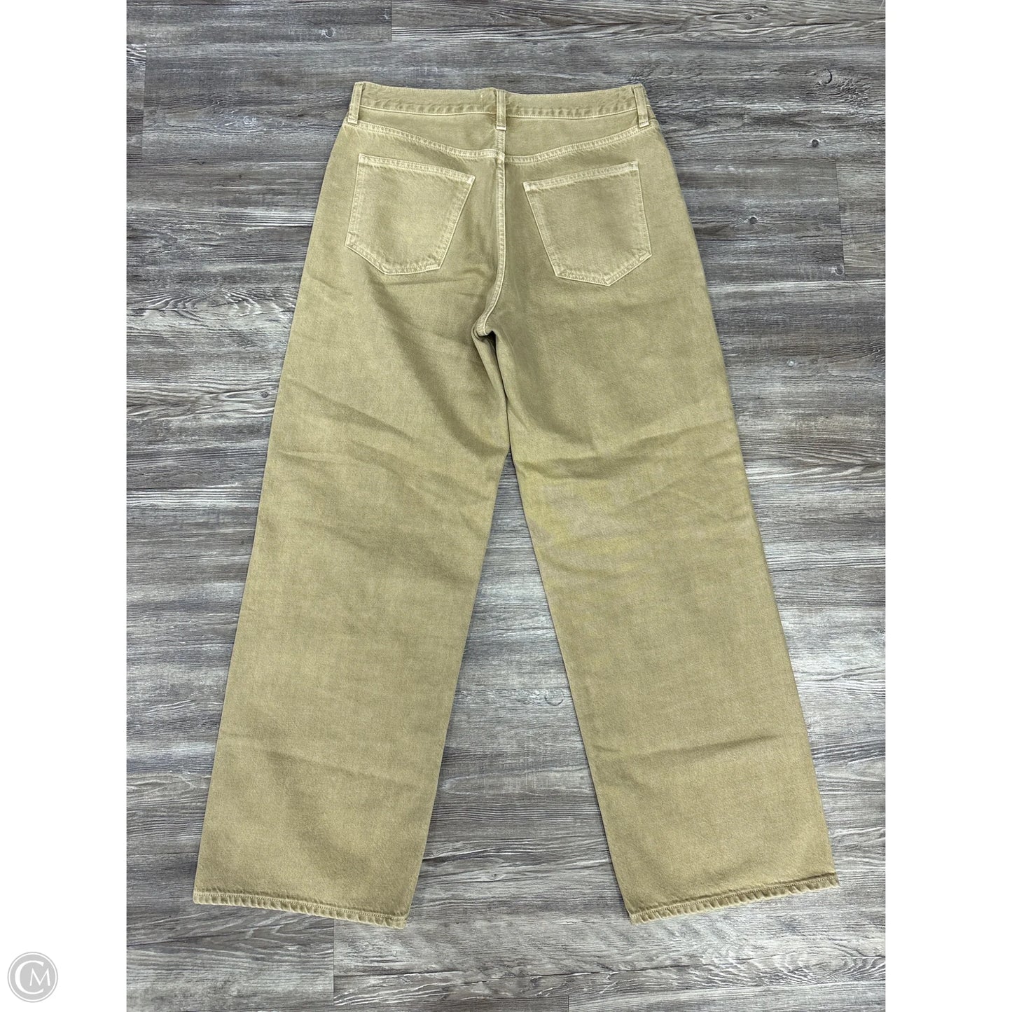 Jeans Wide Leg By Agolde In Tan Denim, Size: 6