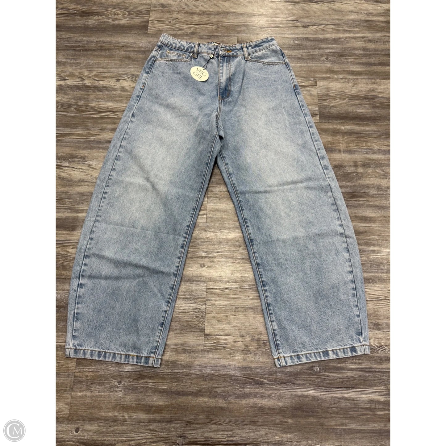 Jeans Wide Leg By VRG GIRL In Blue Denim, Size: 12