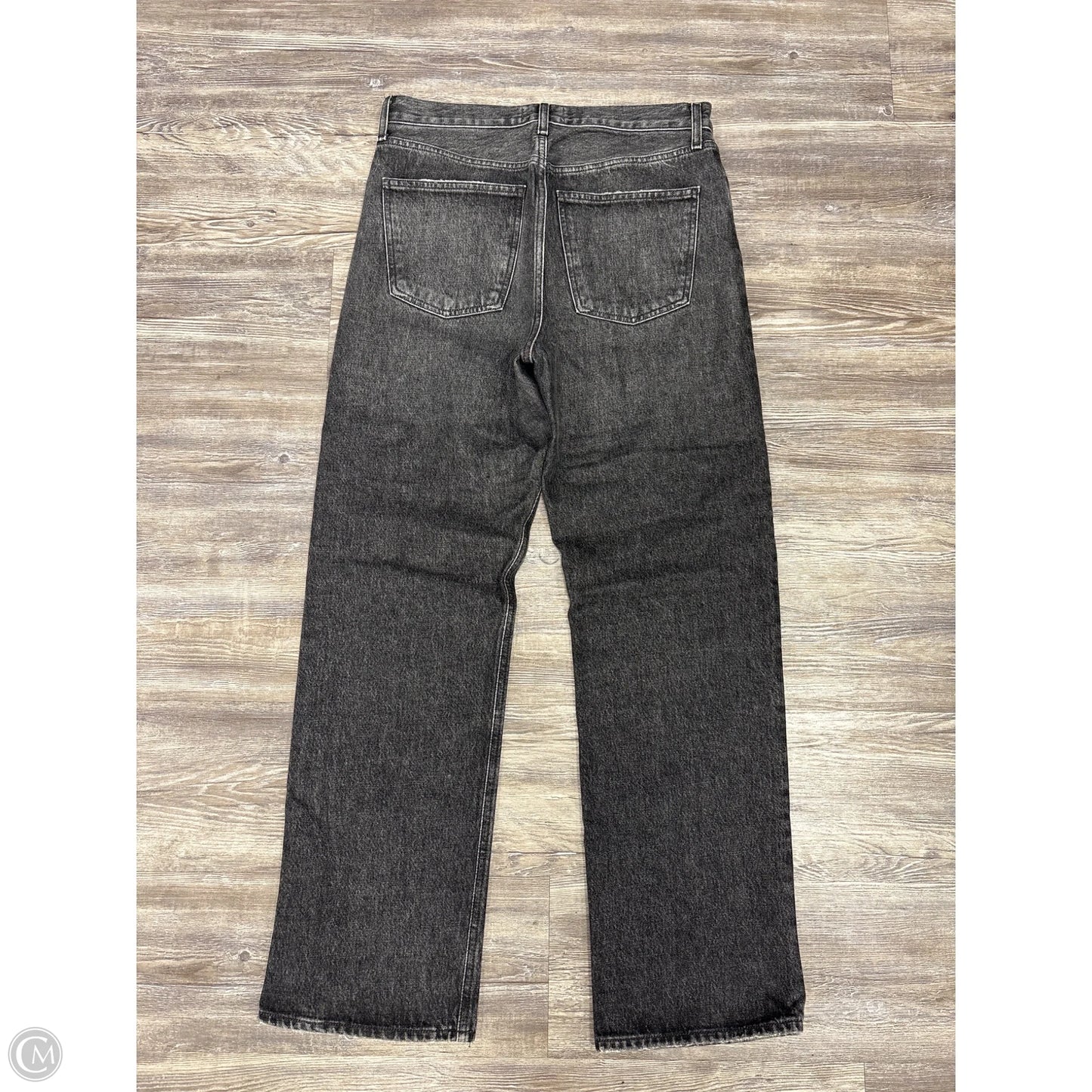 Jeans Boyfriend By Agolde In Black Denim, Size: 4