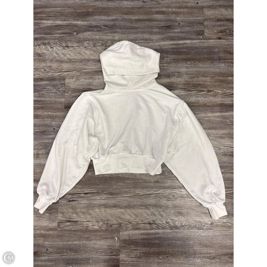 Sweatshirt Hoodie By Tna In White, Size: S
