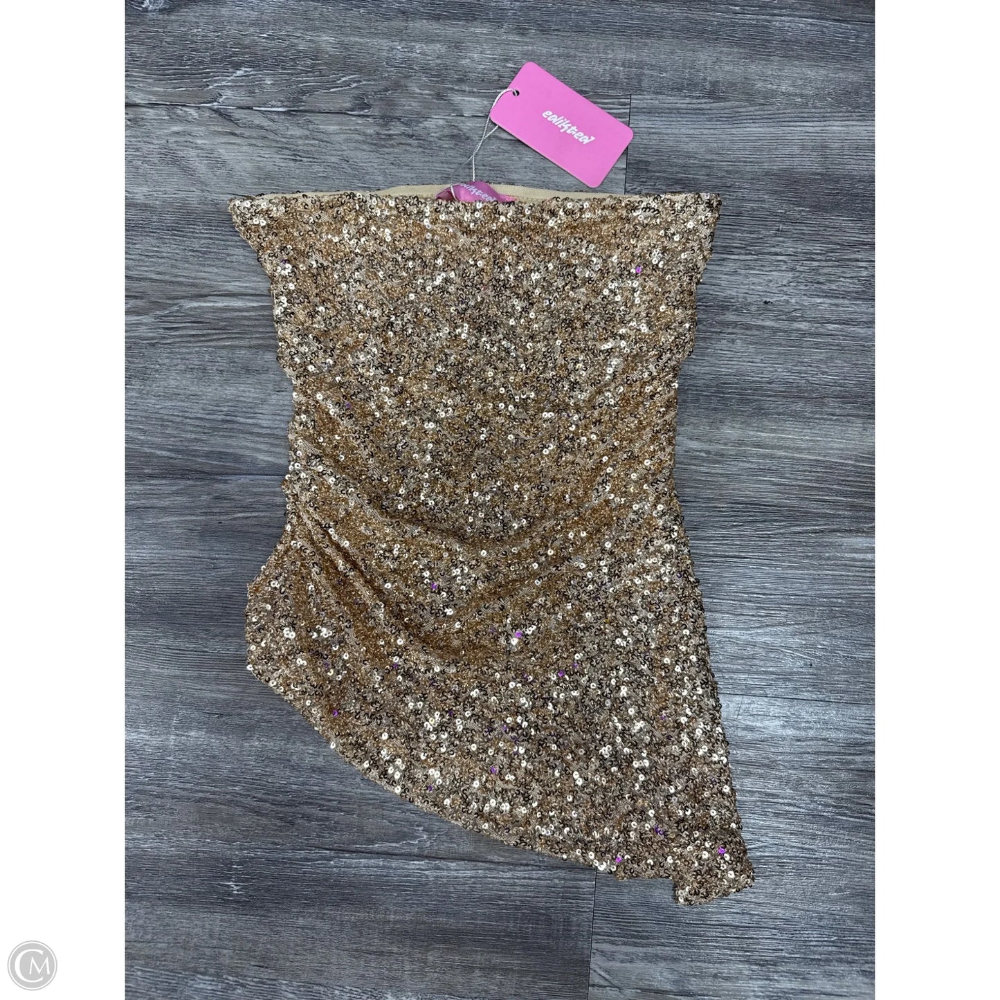 Tank Top By Edikted In Gold, Size: Xs