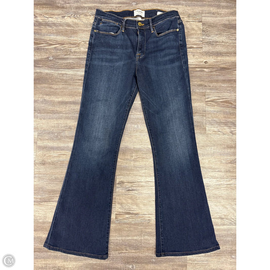 Jeans Flared By Paige In Blue Denim, Size: 12