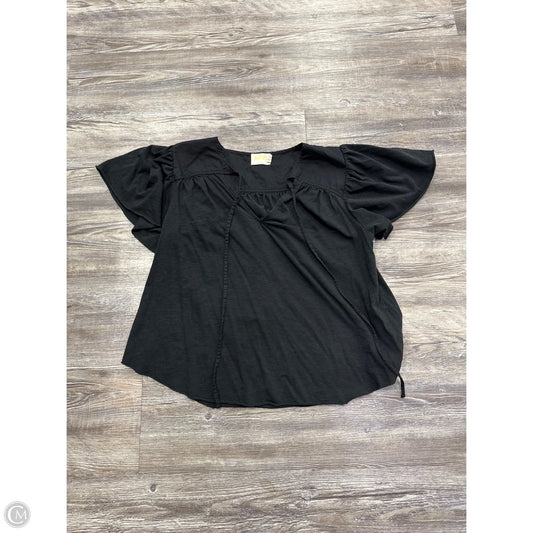 Top Short Sleeve By Nation Ltd In Black, Size: S