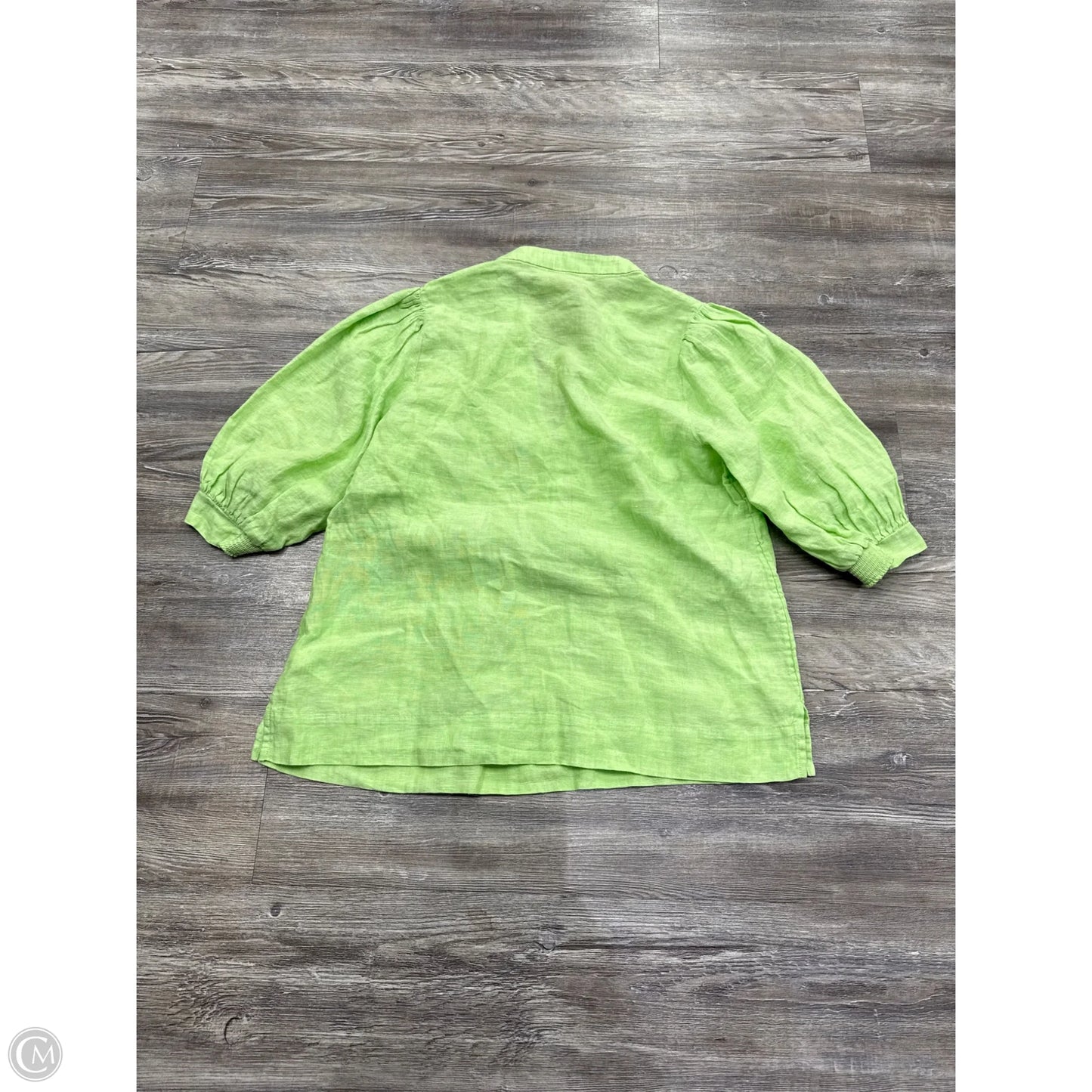 Top 3/4 Sleeve Designer By Lilly Pulitzer In Green, Size: S