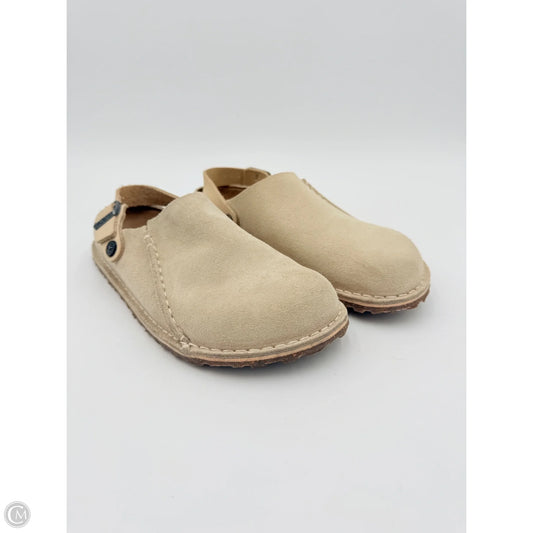 Shoes Flats By Birkenstock In Cream, Size: 9