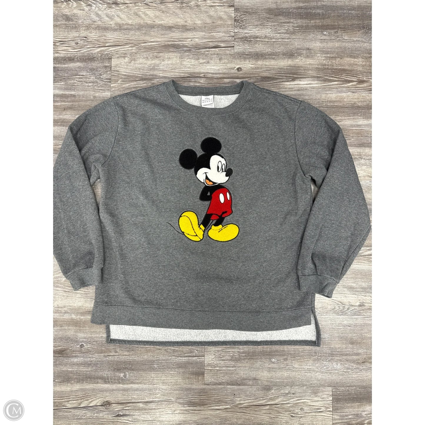 Sweatshirt Crewneck By Clothes Mentor In Grey, Size: Xl