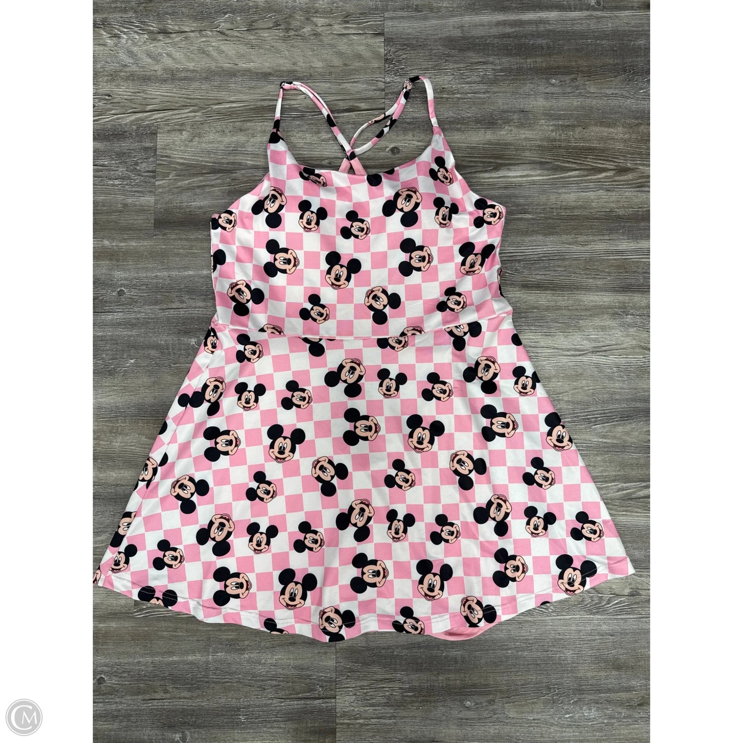 Dress Casual Short By Clothes Mentor In Pink, Size: 2x