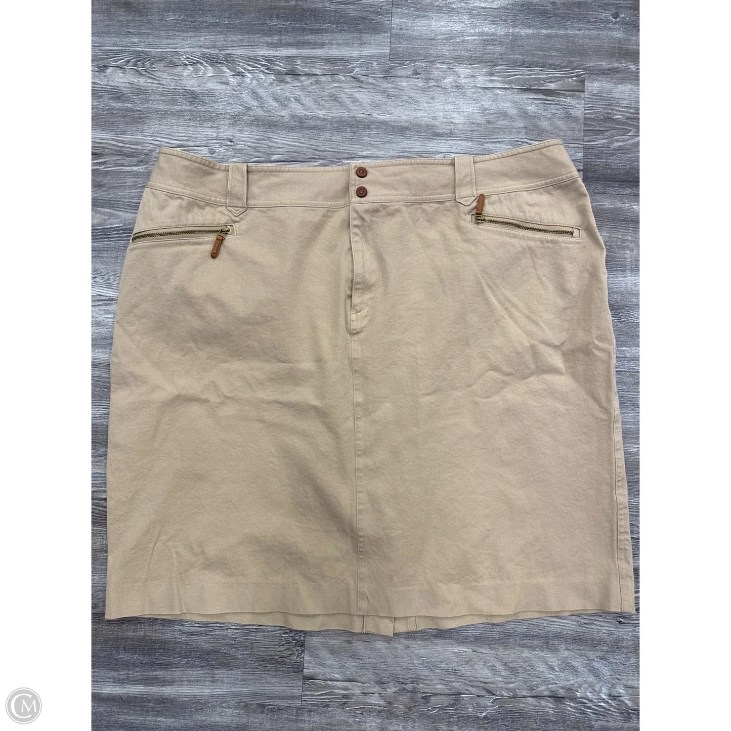 Skirt Mini & Short By Lauren By Ralph Lauren In Tan, Size: 22