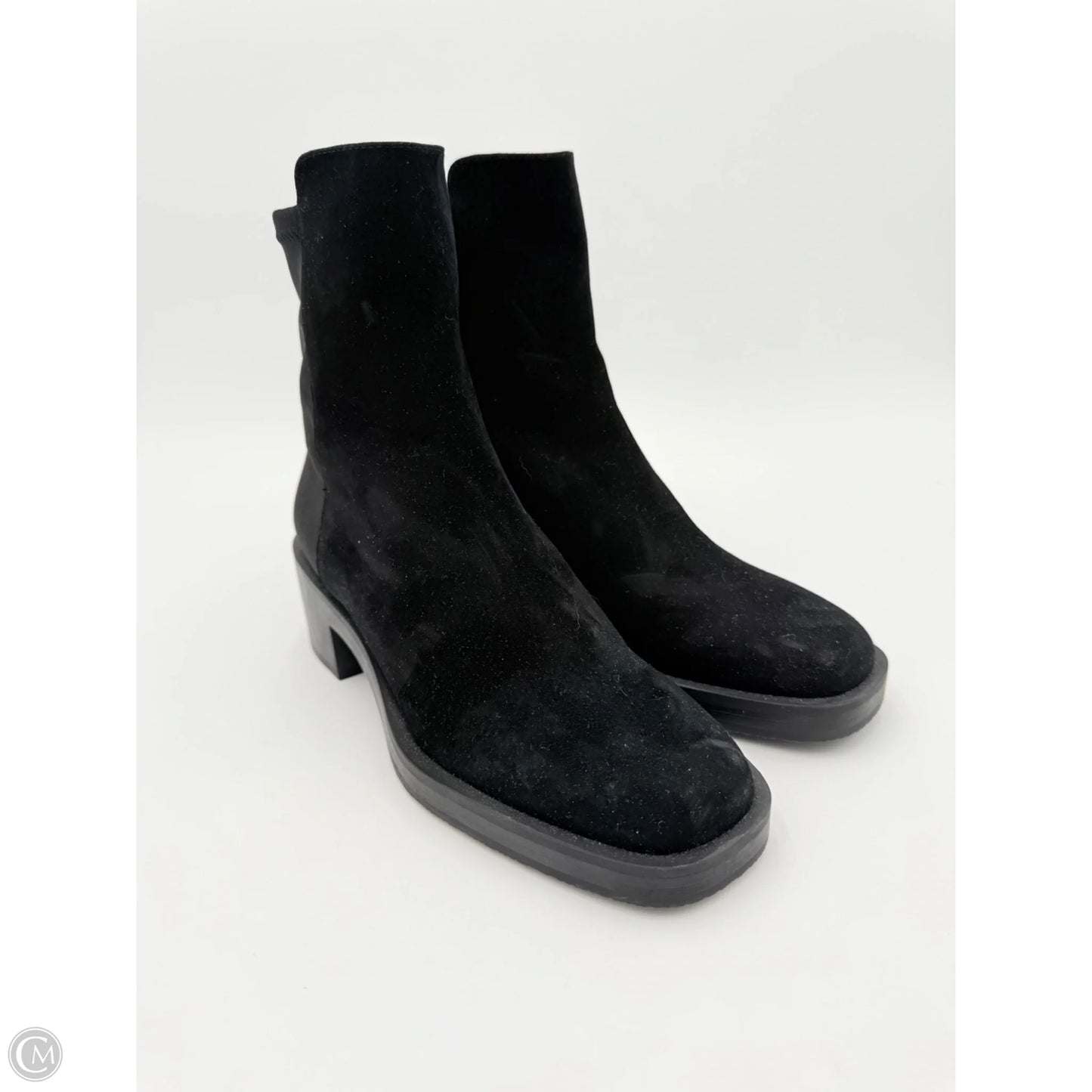 Boots Designer By Stuart Weitzman In Black, Size: 6.5