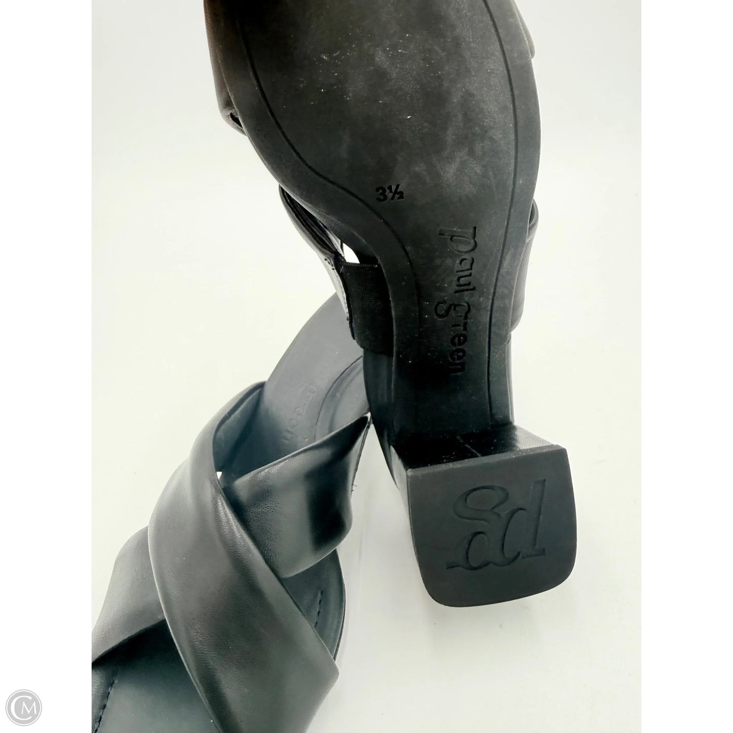 Sandals Heels Block By Paul Green In Black, Size: 6