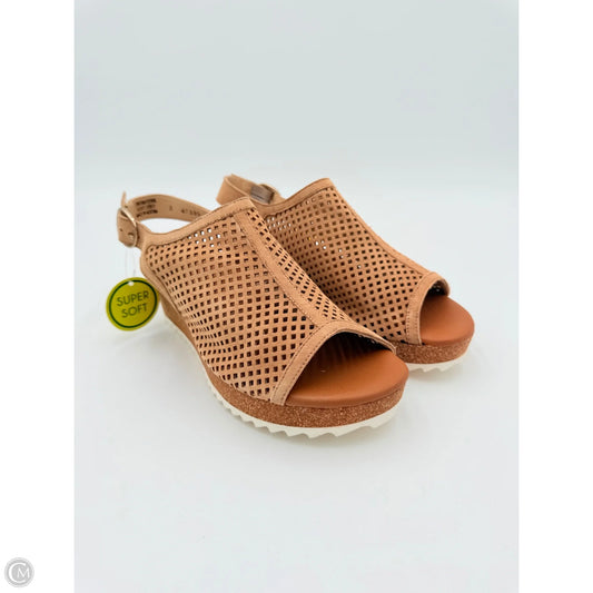 Sandals Heels Wedge By Paul Green In Tan, Size: 6