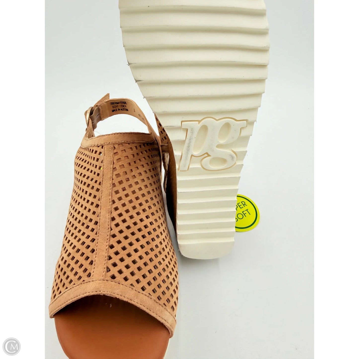 Sandals Heels Wedge By Paul Green In Tan, Size: 6