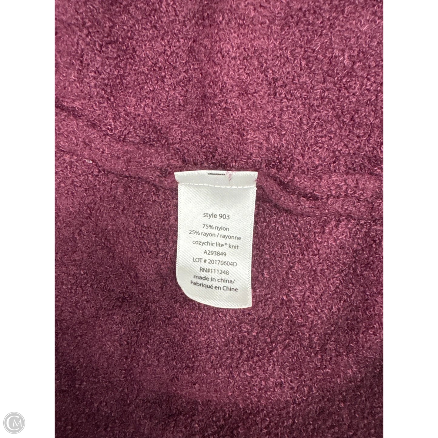 Cardigan By Barefoot Dreams In Purple, Size: L
