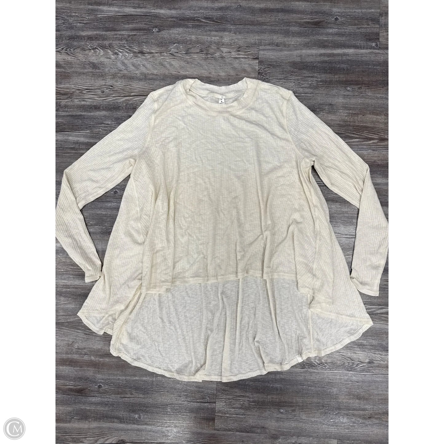 Athletic Top Long Sleeve Crewneck By Lululemon In Cream, Size: Xl