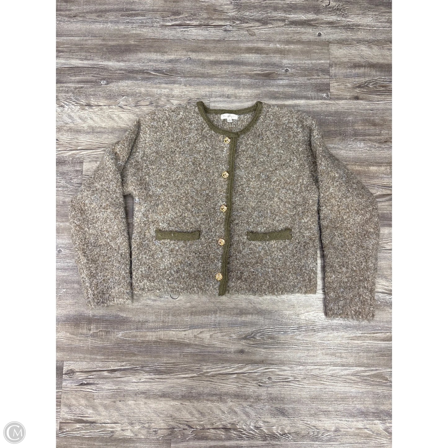 Jacket Other By Line & Dot In Green & Grey, Size: S