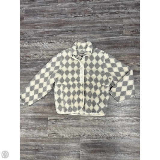 Jacket Fleece By Flag Anthem In Grey & White, Size: Xs