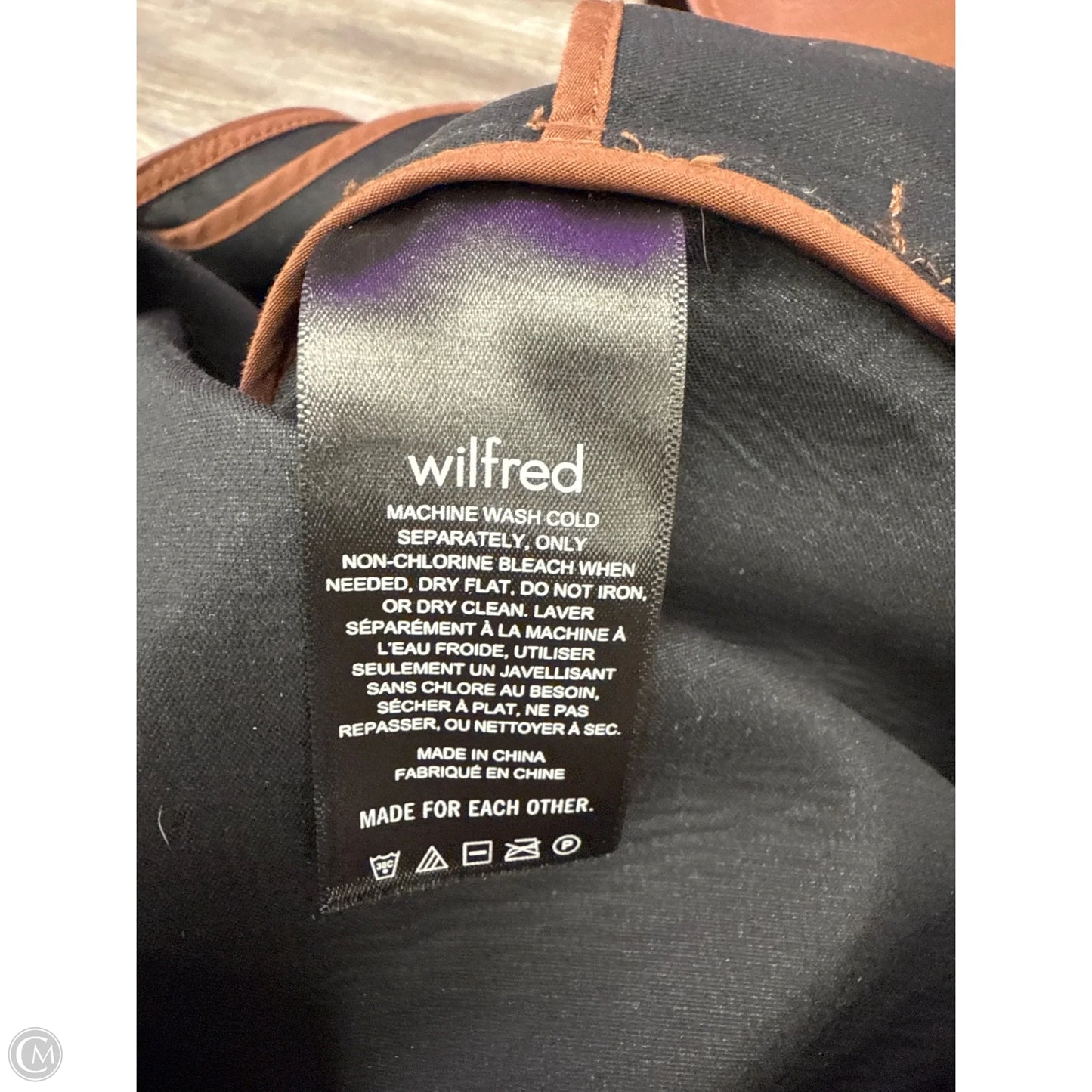 Jacket Leather By Wilfred In Brown, Size: S