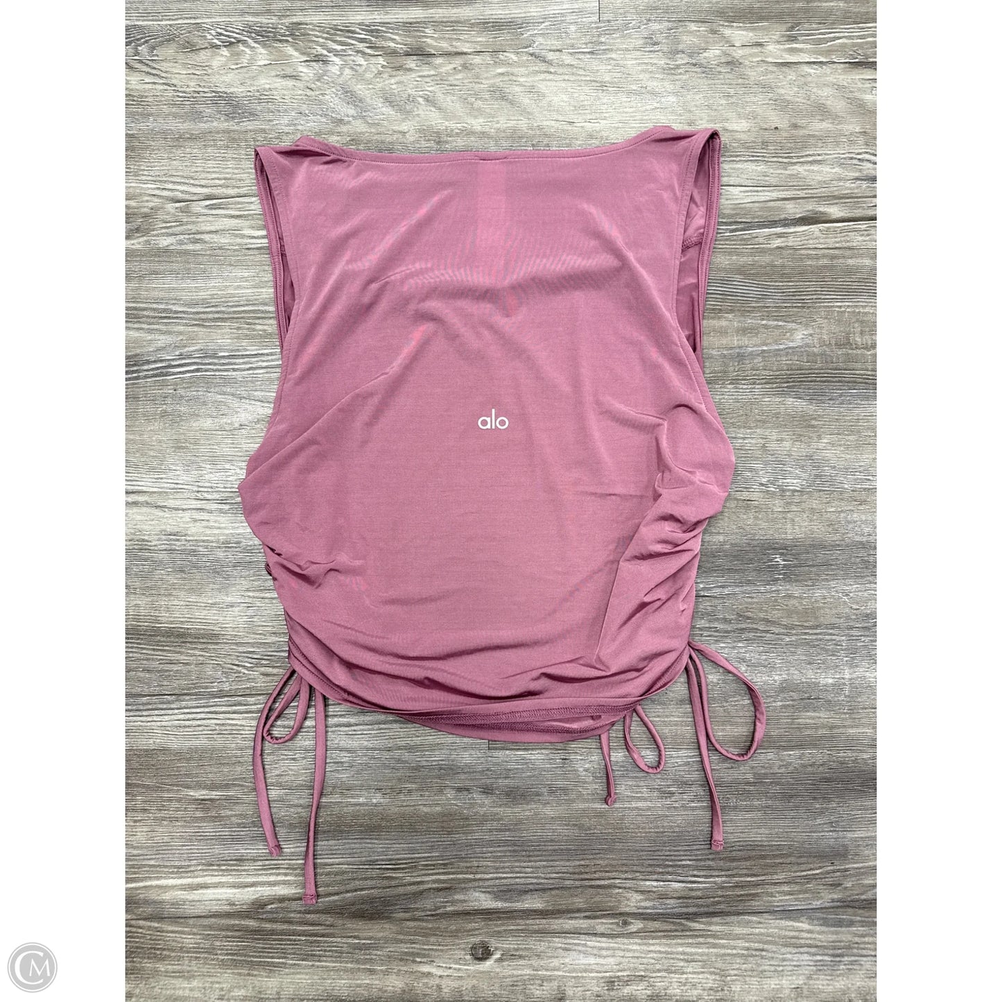 Athletic Top Short Sleeve By Alo In Pink, Size: M