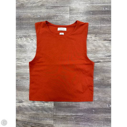Top Sleeveless By Babaton In Orange, Size: M