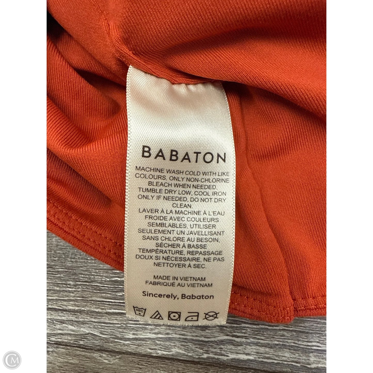 Top Sleeveless By Babaton In Orange, Size: M