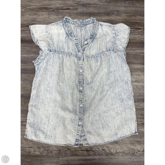 Top Short Sleeve By Rails In Blue Denim, Size: S