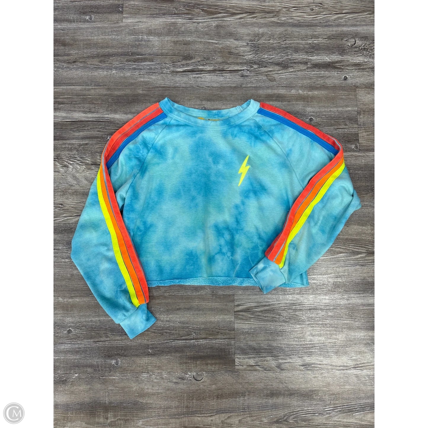 Sweatshirt Crewneck By Aviator Nation In Tie Dye Print, Size: S