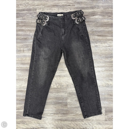 Jeans Straight By Cloud Ten In Black Denim, Size: L