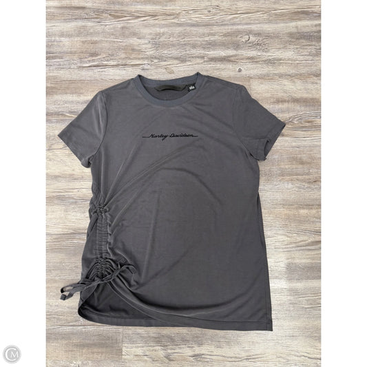 Top Short Sleeve By Harley Davidson In Grey, Size: S
