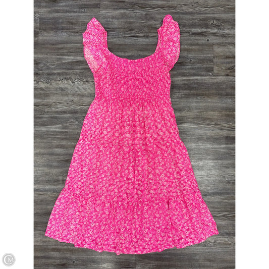 Dress Designer By Lilly Pulitzer In Pink & White, Size: Xl
