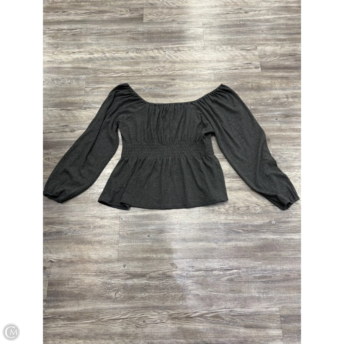 Top Long Sleeve By Madewell In Grey, Size: Xxl