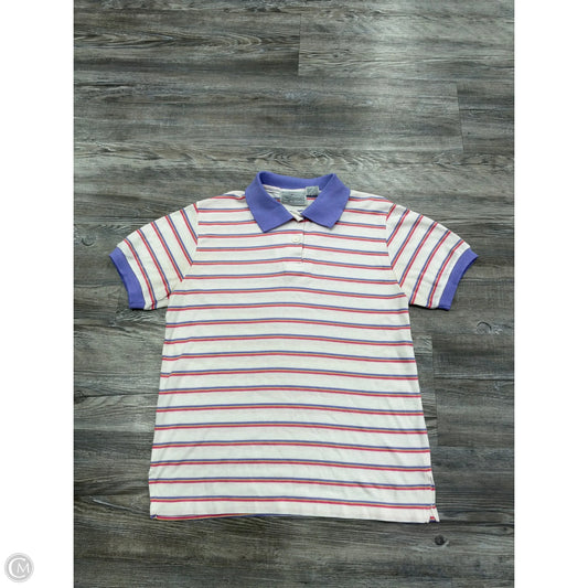 Top Short Sleeve By mod Express In Purple & White, Size: S