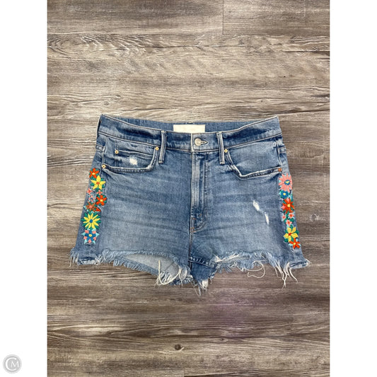 Shorts Designer By Mother In Blue Denim, Size: 2