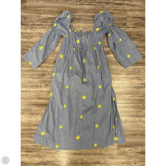 Dress Casual Maxi By Free People In Blue & Yellow, Size: S
