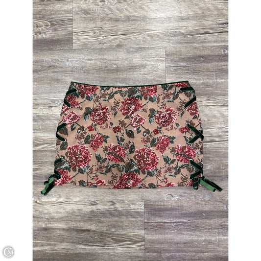 Skirt Mini & Short By Cmc In Floral Print, Size: M
