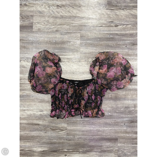 Top Short Sleeve By For Love & Lemons In Floral Print, Size: L