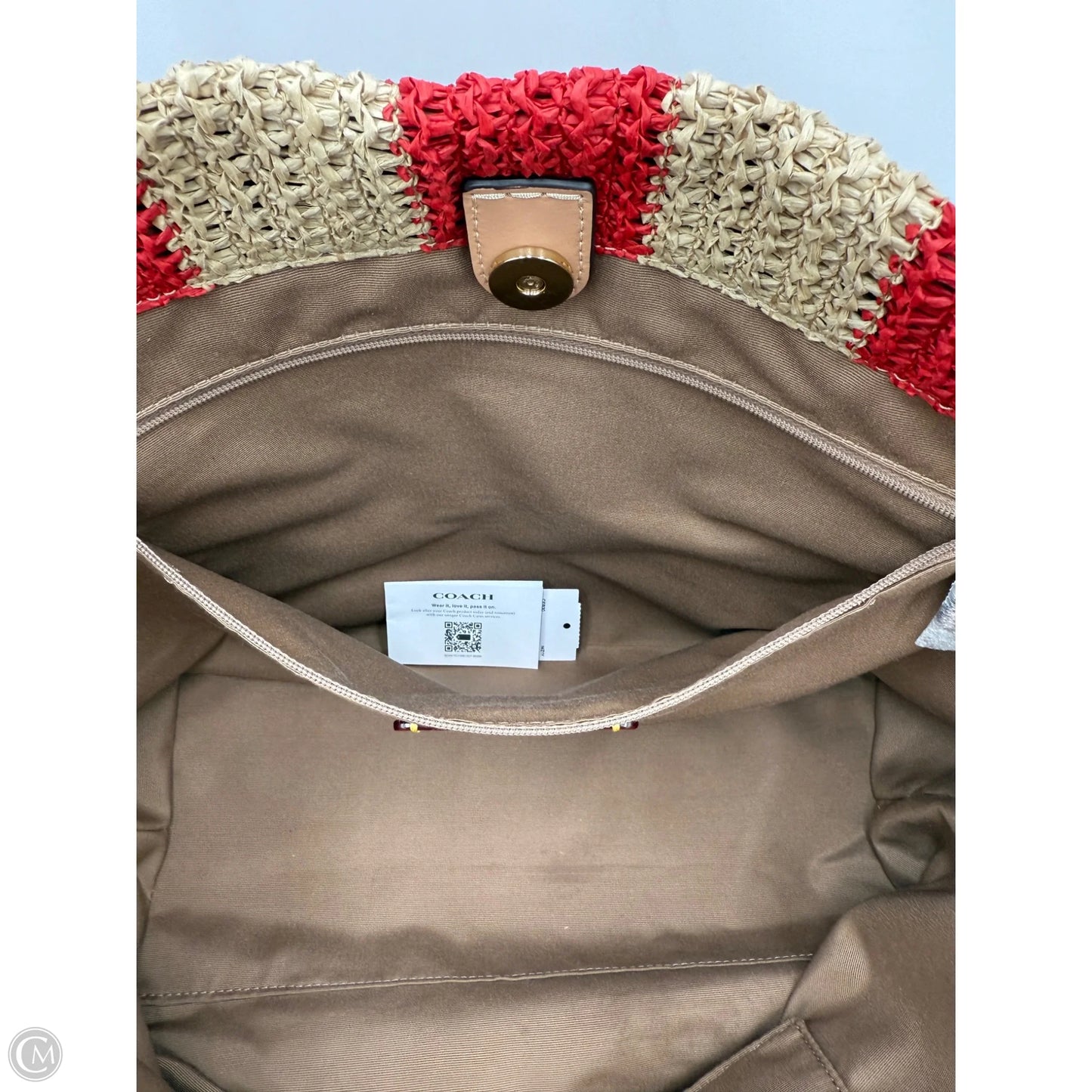 Handbag Designer By Coach, Size: Large