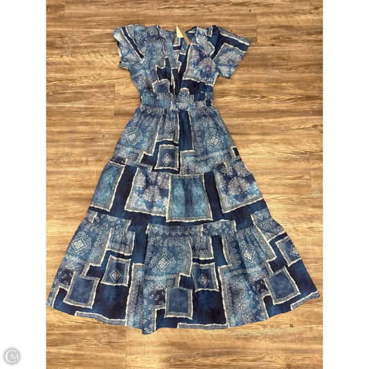 Dress Casual Midi By Anthropologie In Blue, Size: S