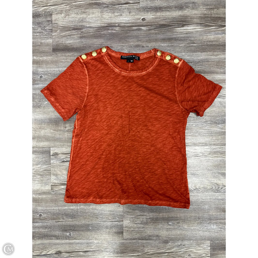 Top Short Sleeve By Veronica Beard In Orange, Size: S