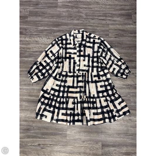 Dress Casual Midi By Maeve In Black & White, Size: 2x