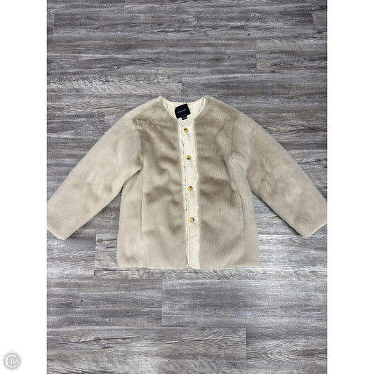 Coat Faux Fur & Sherpa By Sanctuary In Tan, Size: Xxs