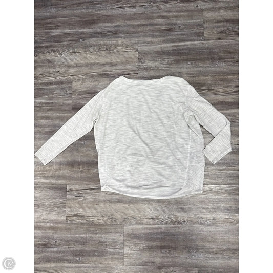 Athletic Top Long Sleeve Crewneck By Lululemon In White, Size: S