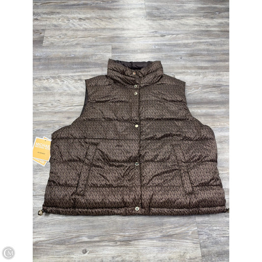 Vest Puffer & Quilted By Michael By Michael Kors In Brown, Size: Xl