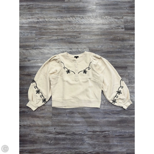 Sweatshirt Crewneck By Rails In Tan, Size: S