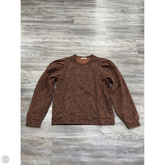Sweatshirt Crewneck By Marine Layer In Animal Print, Size: S
