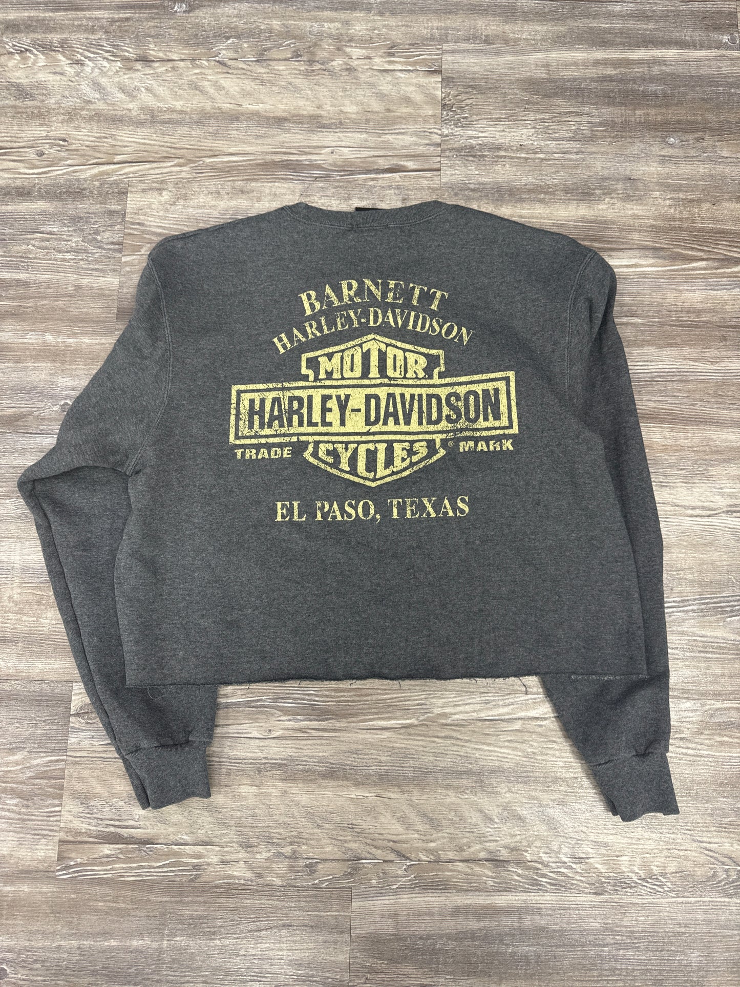 Sweatshirt Crewneck By Harley Davidson In Grey, Size: S