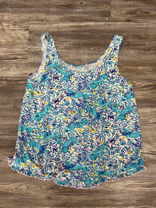 Blue Top Sleeveless Lilly Pulitzer, Size S