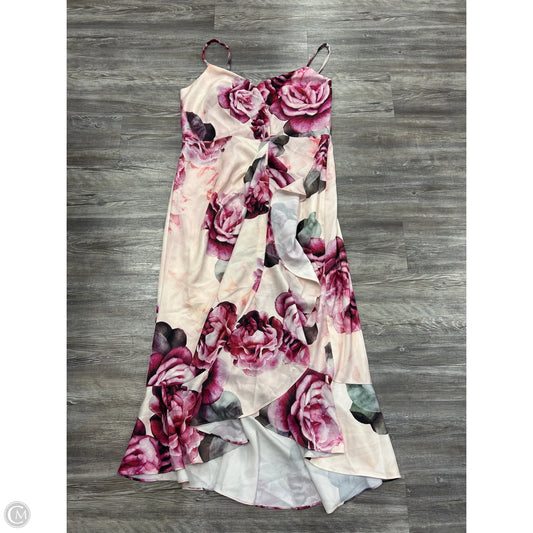 Dress Party Midi By City Chic In Floral Print, Size: 18
